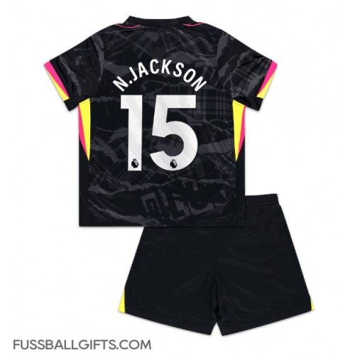 Chelsea Nicolas Jackson #15 Fußballbekleidung 3rd trikot Kinder 2024-25 Kurzarm (+ kurze hosen)